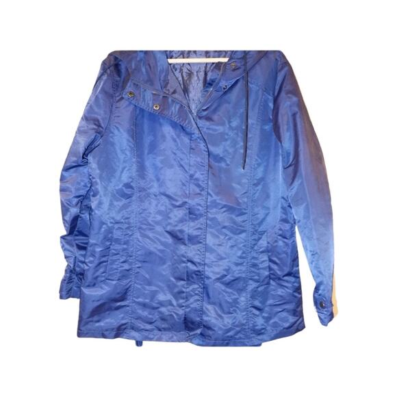 Involano blue raincoat with hoodie - Picture 1 of 7